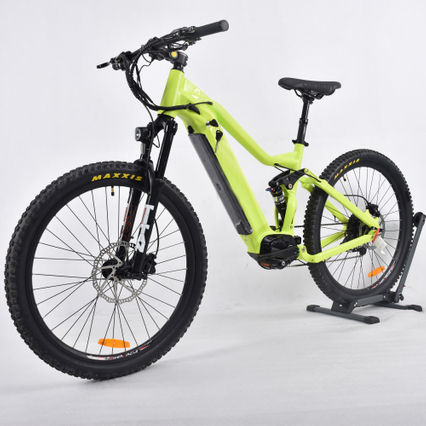 Freno a disco E-bike Bafang Mid Drive Motor Mountain Electric Bike Design a sospensione completa MTB