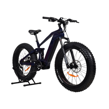 Bitine elettrica in fibra di carbonio 26 'Inch Bike da caccia a pneumatici a grasso Bike elettrica a sospensione completa